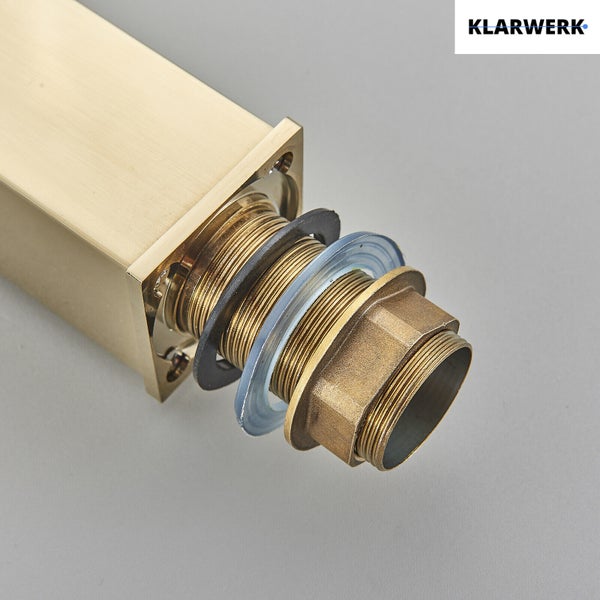 Klarwerk Ablaufventil mit Dichtungen und Befestigungsmutter für Waschbecken