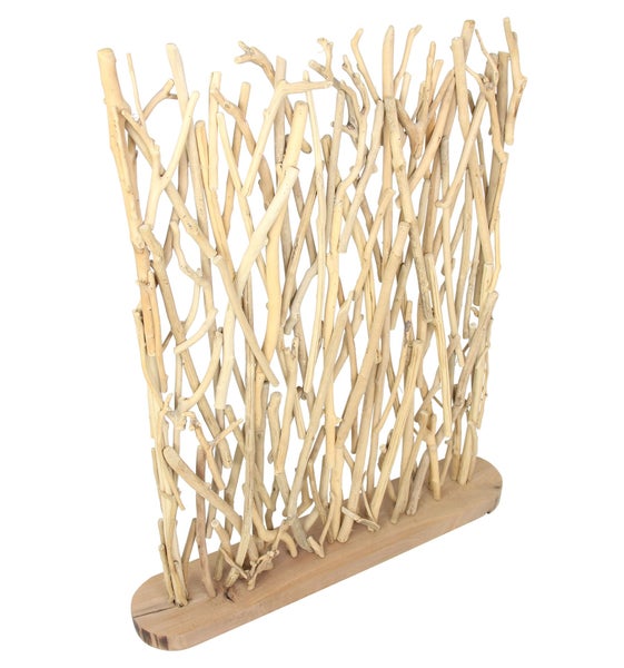 FRANK FLECHTWAREN | Dekoelement Treibholz, TREIBHOLZ, HOLZ, 75 x 14 x 90 cm