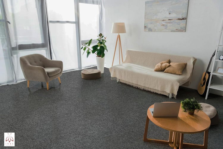 6 m² Selbstklebender Teppich Teppichboden Teppichbelag Bodenbelag Strapazierfähiger Wasserdicht – 120 cm x 500 cm (hell)