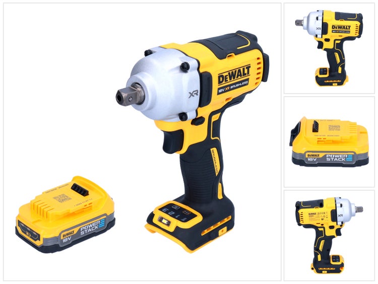 DeWalt Akku Schlagschrauber mit 18 Volt und Powerstack Akku für effizientes Schrauben.
