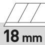 Symbol für eine Plattenstärke von 18 Millimeter.