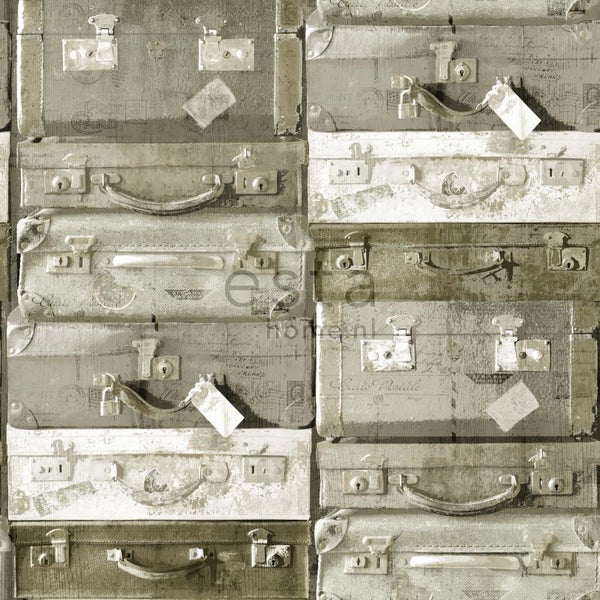Tapete mit Koffer-Motiv