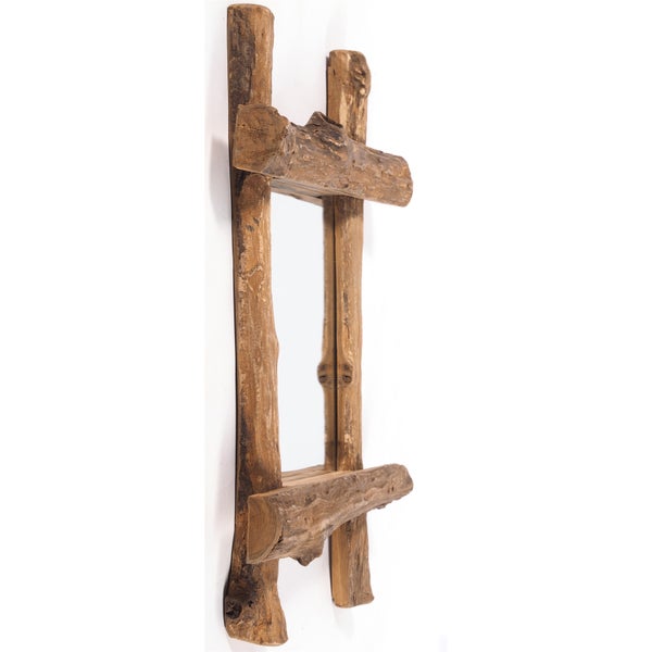 Wandspiegel  VINTAGE TEAK Treibholz, 45x60 cm naturfarben