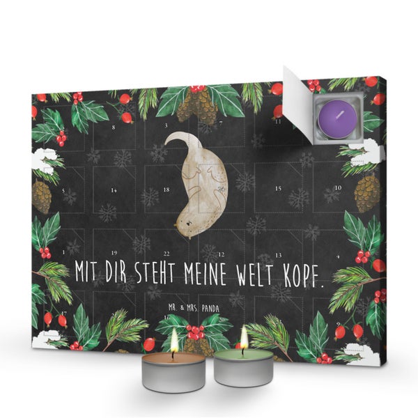 Mr. & Mrs. Panda Duftkerzen Adventskalender Otter Kopfüber - Schwarz