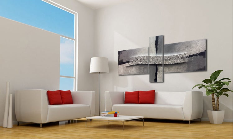 Unser Wandbild -Connect Opposites- 240x70x2 cm handgemaltes Unikat