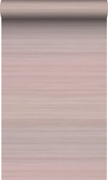 Origin Wallcoverings Tapete Gewebeoptik mit Farbverlauf Altrosa - 53 cm x 10.05 m - 347751