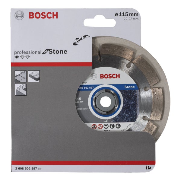 Bosch Diamanttrennscheibe Standard for Stone 115x22,23x1,6x10 mm 2608602597