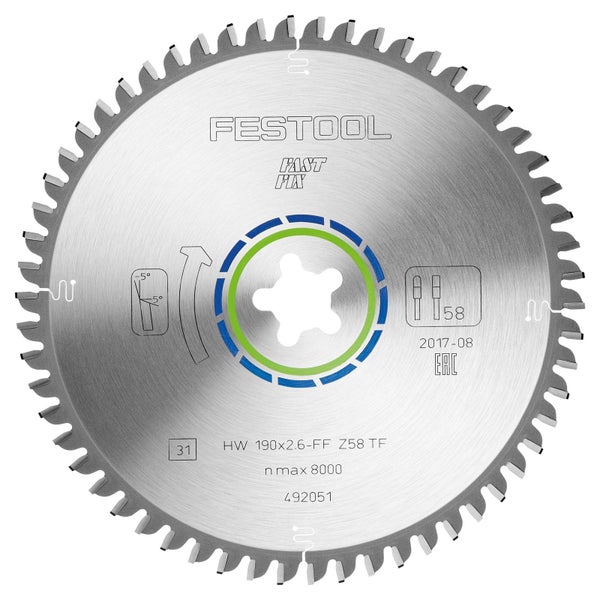 Festool Sägeblatt für Handkreissägen, 190x2,6 mm