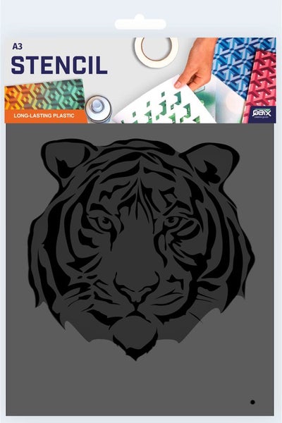 Tiger Schablone - 2 Schichten Kunststoff A3 Schablone