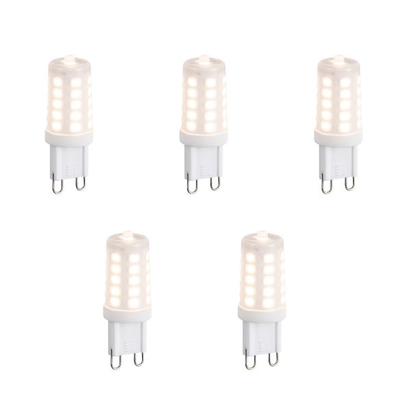 5er Set G9 dimmbare LED-Lampen Opal 3W 250lm 2700K