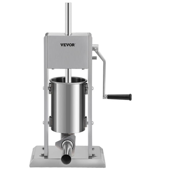 Wurstfüller, Wurstfüllmaschine, Wurstpresse - 3 L, Edelstahl + Aluminium, Manueller