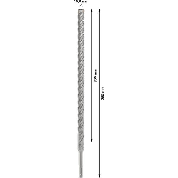 Bosch PRO SDS plus-5X Hammerbohrer 16 x 300 x 360 mm - 2608833828
