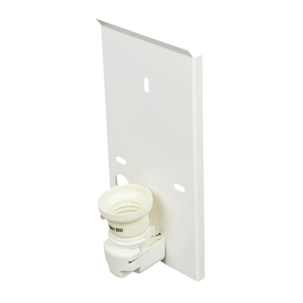 Wandhalterung mit Lampenfassung für Leuchtmittel bis maximal 60 Watt