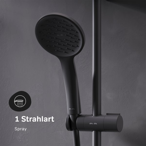 AM PM Handbrause an Brausestange mit einer Strahlart