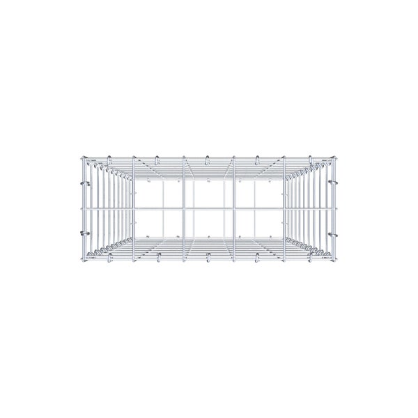 Gabione 100 cm x 50 cm x 20 cm (L x H x T), Maschenweite 10 cm x 10 cm, C-Ring