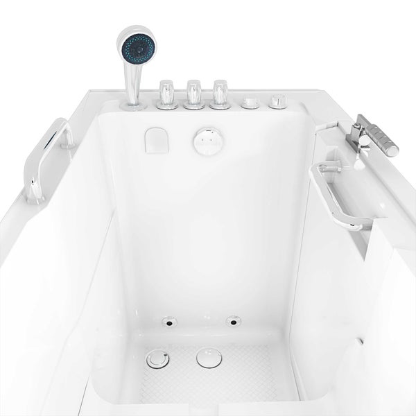 Begehbare Badewanne mit Handgriff und Brause