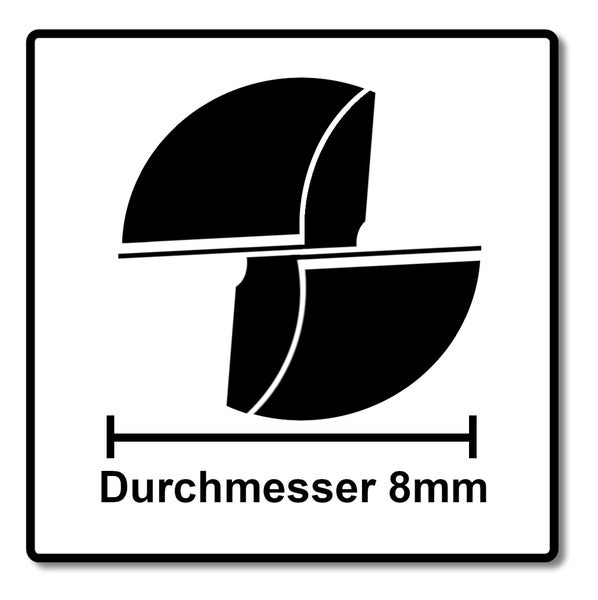 Symbol Durchmesser 8 Millimeter