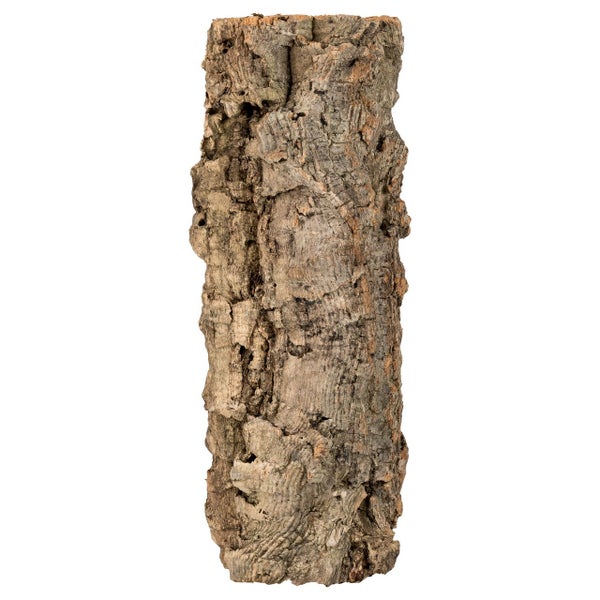 Naturkork-Röhre für Terrarien, raue Rindenstruktur, Korkrinde als Versteck für Reptilien.
