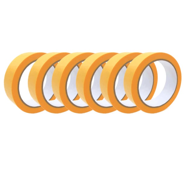 Sechs Rollen Malerkreppband