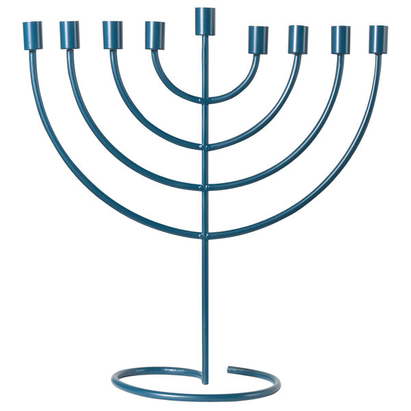 Menora aus Metall mit neun Armen