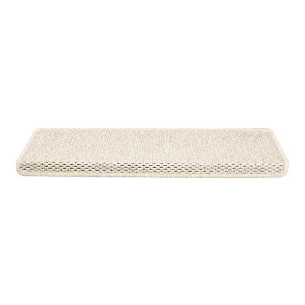 FLOORDIREKT Stufenmatte Kalkutta - Sisaloptik - Schlingenpol - Selbstklebend - Creme - Rechteckig - 23,5 x 65 cm