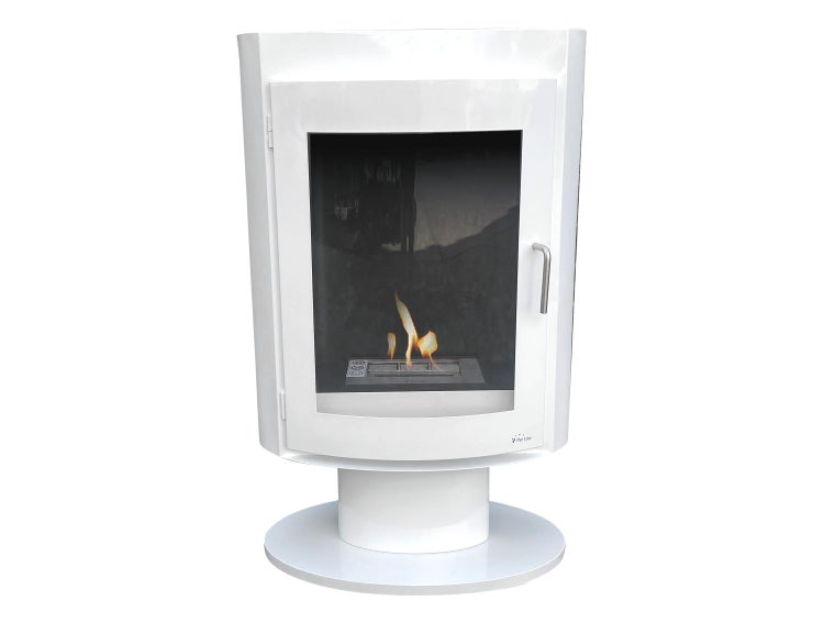 Ethanolkamin mit Flamme für Innenräume