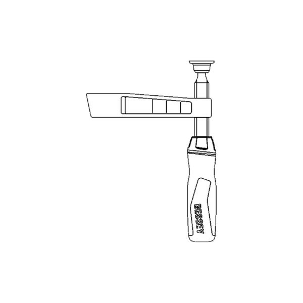 Bessey Unterteil kpl. TG m. 2K-Griff (Auslad. 120 mm) - 3101832