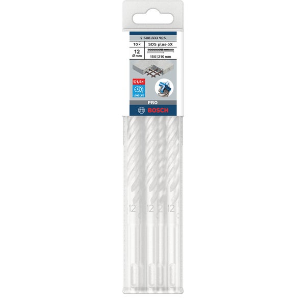 Bosch PRO SDS plus-5X Hammerbohrer 12 x 150 x 210 mm - 2608833906