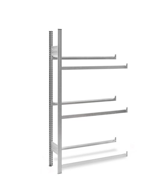 PROREGAL Getränkekistenregal Stecksystem T-Profil Anbauregal HxBxT 175 x 100 x 30 cm Fachlast 100 kg 3 Ebenen für 9 Getränkekisten Verzinkt