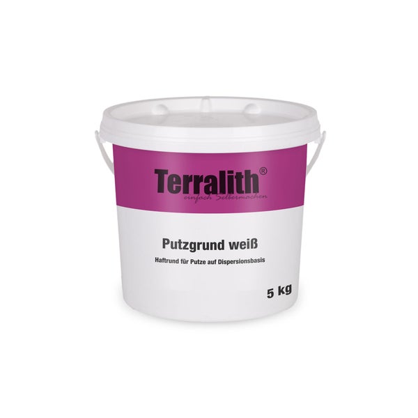 Terralith Putzgrund weiß, 5 kg Eimer