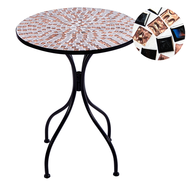 Outdoor Bistrotisch CARPINO 60 cm 60 cm Schwarz
