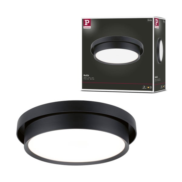 LED Deckenleuchte 3-Step-Dim Malik 2700K 850lm 230V 13,5W dimmbar Schwarz matt