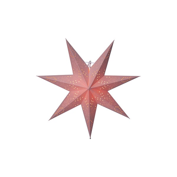 Siebenzackiger Papierstern für die Weihnachtsdekoration
