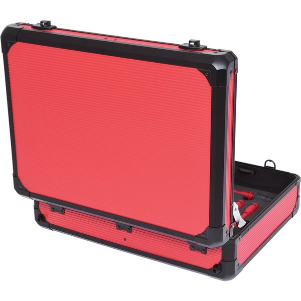 Geöffneter Werkzeugkoffer aus Aluminium