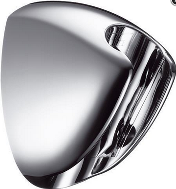 Brausehalter für Handbrause in glänzender Optik zur Wandmontage im Badezimmer