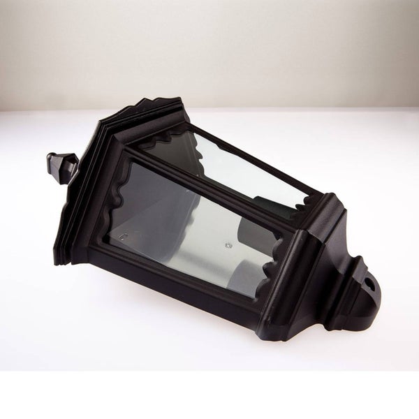 Lindby Wandleuchte außen Lieva (spritzwassergeschützt (Retro, Vintage Antik) in Schwarz aus Aluminium (1 flammig E27) - Außenwandleuchten Wandlampe Led Außenlampe Outdoor für