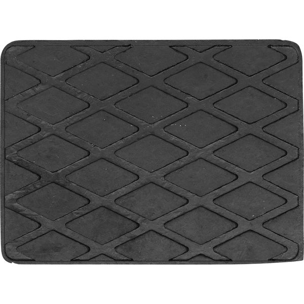 Schwarze Gummiauflage mit Diamantenmuster
