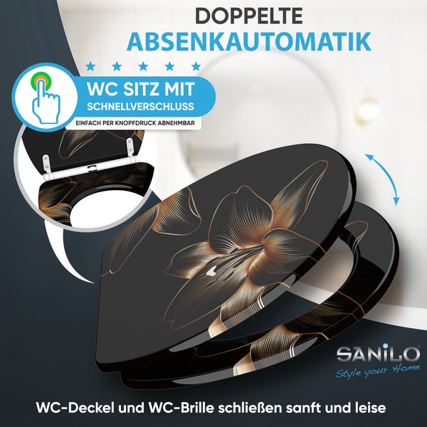 WC-Sitz mit Absenkautomatik & Top Fix Aurelia