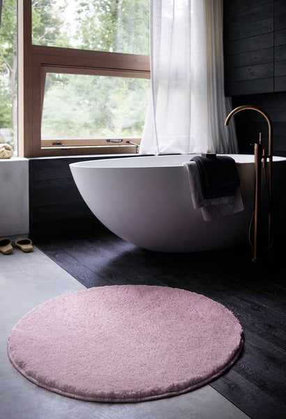 Badteppich Rosa Joris WECONhome Basics 90 cm rund