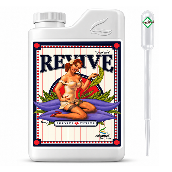 Advanced Nutrients Revive Pflanzennährstoff in weißer Flasche mit Pipette