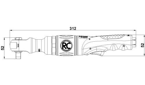 Rodcraft Ratschenschrauber RC3700 DUO PAWL G1/2 KOMPOSIT 250 Nm