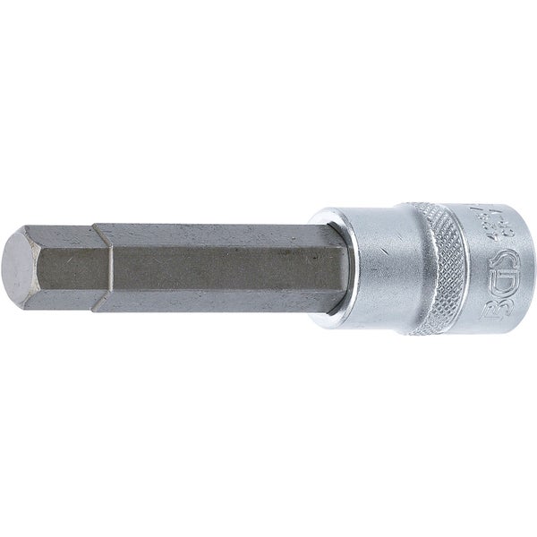 BGS Bit-Einsatz Länge 100 mm Antrieb Innenvierkant 12,5 mm (1/2) Innensechskant 13 mm - 4267