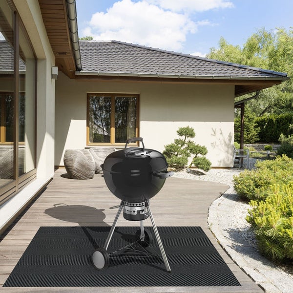 FLOORDIREKT Grillschutzmatte Catania - Feuerfest - Outdoor-Matte für den Grill - 90 x 120 cm