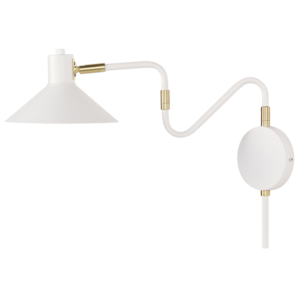 Wandlampe BALIEM verstellbar Metall Weiß