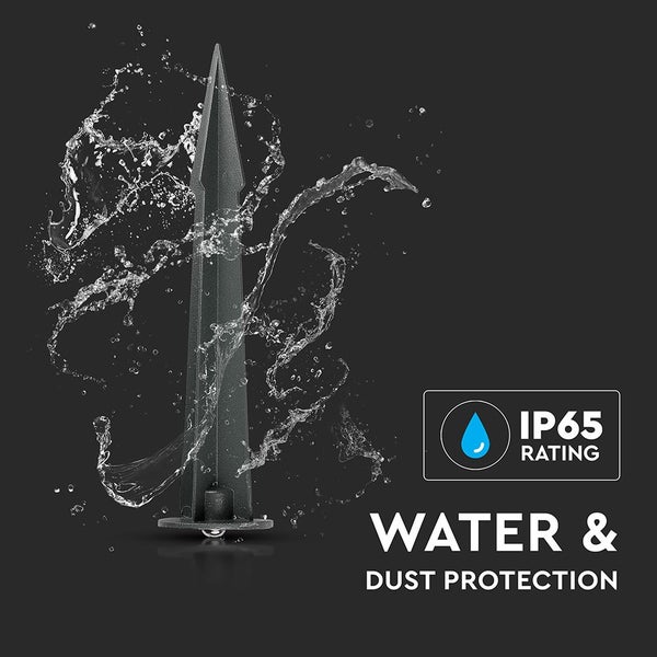 V-TAC VT-855-G - Grauer LED-Flutlichtstrahler - Spike -IP65