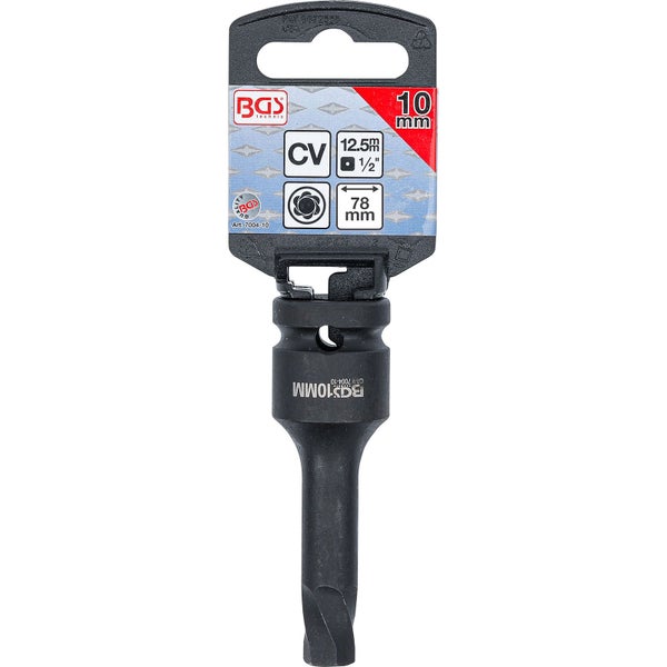 BGS Technik Steckschlüssel-Einsatz mit Bohrung, 10 mm