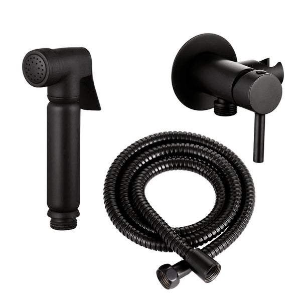 Bidet-Set mit Handbrause, Schlauch und Wandhalterung