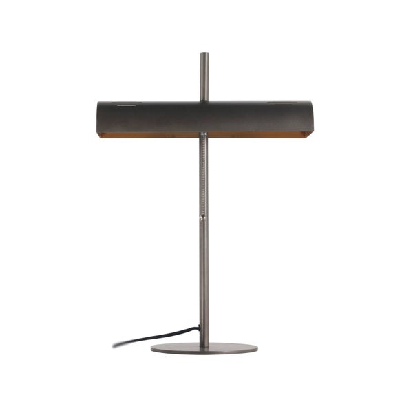 Lucande Tischlampe Nysira (Modern) in Schwarz aus Metall (2 flammig, E27) - Tischleuchte Schreibtischlampe Nachttischlampe Wohnzimmerleuchte