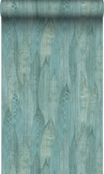 Origin Wallcoverings Tapete Blätter Lagunengrün - 53 cm x 10.05 m - 347369