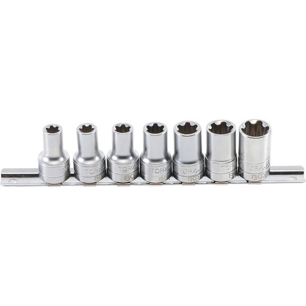 BGS Steckschlüssel-Einsatz-Satz T-Profil Plus (für Torx Plus) Antrieb Innenvierkant 10 mm (3/8) SW 10EP - 20EP 7tlg. - 9587